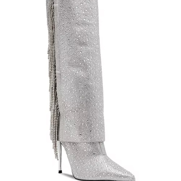 steve madden womems sanya rhinestone stiletto cuffed tall...